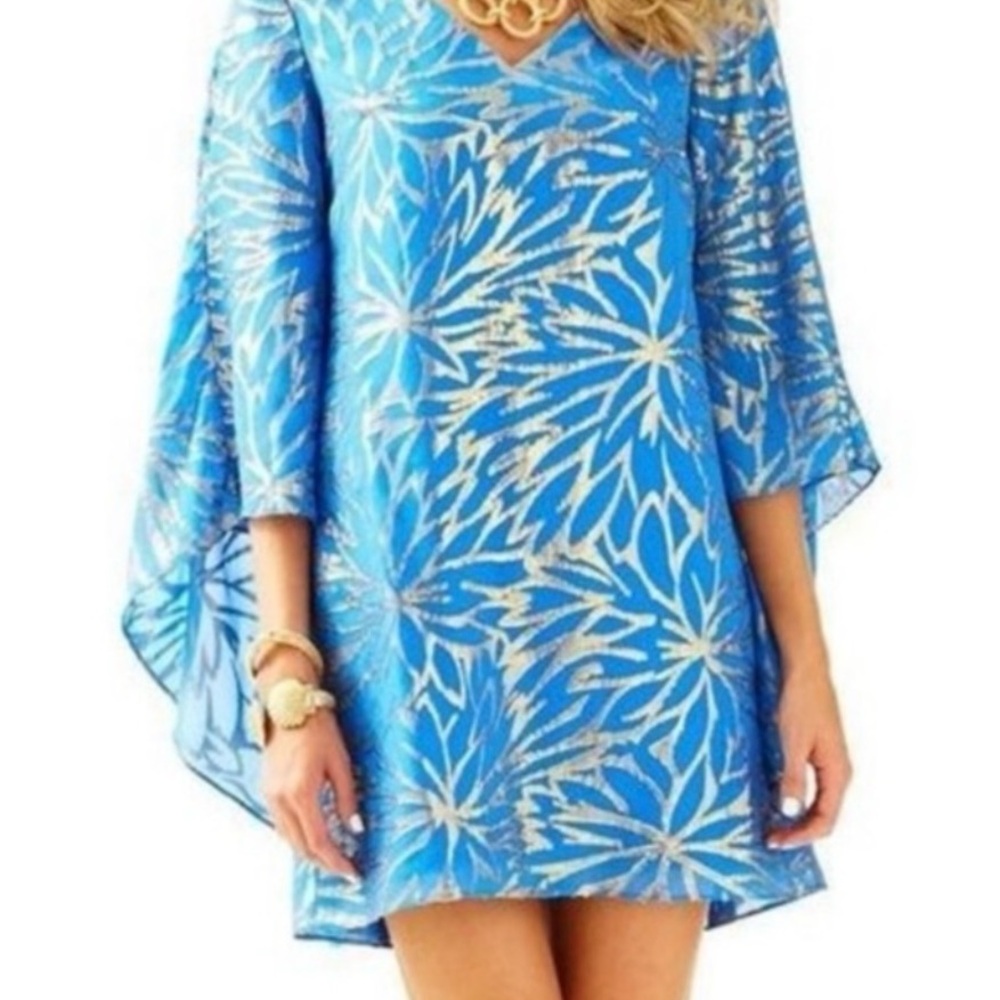 LILY PULITZER Miri silk caftan dress size 0 NEW WITH TAGSS